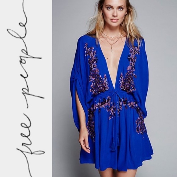 Free People Dresses & Skirts - Free People Pretty Pineapple Embroidered Dress